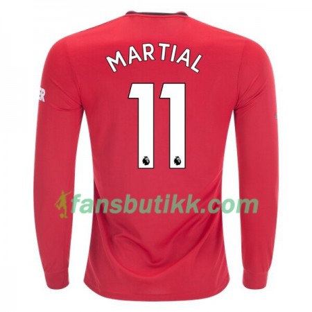 Fotballdrakt Manchester United Anthony Martial 11 Hjemmetrøye 2019-2020 Langermet